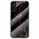 „Marble“ cieta silikona (TPU) apvalks - melns / zelta (Galaxy S22 5G)
