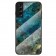 „Marble“ cieta silikona (TPU) apvalks - zils (Galaxy S22 5G)