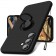 "Dechen" Ring Kickstand cieta silikona (TPU) apvalks - melns (Galaxy S24)