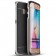 „IPAKY“ cieta silikona (TPU) apvalks - melns / sudrabs (Galaxy S6 Edge)