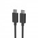 „Sony“ Type-C Type-C vads - melns (1 m.)