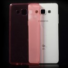 Samsung Galaxy A5 dzidrs (caurspīdīgs) cieta silikona TPU pasaulē planākais sarkans apvalks