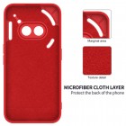 Nothing Phone 2a Shell cieta silikona (TPU) apvalks - sarkans | vacins.lv