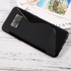 Samsung Galaxy S8+ (G955) cieta silikona (TPU) melns apvalks