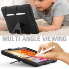 Apple iPad 10.2 (2019) pastiprinātas aizsardzības melns vāciņš