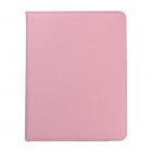 Apple iPad 2, 3, 4 atvēramais rozs ādas futrālis, grozās 360° grādu apjomā