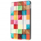 Apple iPad 9.7" 2017 (iPad 9.7" 2018) atvēramais krāsains „Cubes“ maciņš