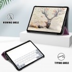 Apple iPad Air 11 (2024, 6-tās paaudzes, M2, A2899, A2900) atvēramais violets maciņš