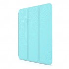 Greznais „HOCO“ Crystal Cube sērijas (cieta silikona - TPU) atvērams zils Apple iPad Air 2 futrālis