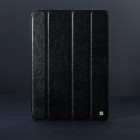 Greznais „HOCO“ Crystal sērijas ādas atvērams melns Apple iPad air futrālis