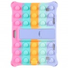 Apple iPad 9.7 (Air, Air 2 ,iPad 2 / 3 / 4) „Popit“ Bubble Kickstand rozs mīksta silikona (TPU) apvalks