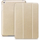Greznais „HOCO“ Retro sērijas ādas atvērams zelta Apple iPad mini 4 (iPad mini 2019) maciņš