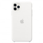 Oficiāls „Apple“ iPhone 11 Pro Max Silicone Case balts silikona apvalks (MWYX2ZM/A)
