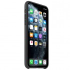 Oficiāls „Apple“ iPhone 11 Pro Max Silicone Case melns silikona apvalks (MX002ZM/A)