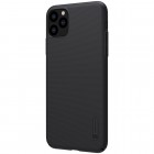 Apple iPhone 11 Pro Max Nillkin Frosted Shield melns plastmasas apvalks