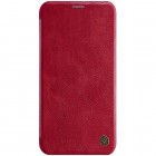Greznais „Nillkin“ Qin sērijas ādas atvērams sarkans Apple iPhone 11 Pro maciņš