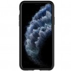 Apple iPhone 11 Pro „Spigen“ Liquid Air melns cieta silikona apvalks