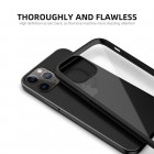 Apple iPhone 12 Mini elegants „IPAKY“ Royal dzidrs (caurspīdīgs) silikona apvalks (apmales melnā krāsā)