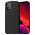 Apple iPhone 12 Mini Lenuo cieta silikona (TPU) melns apvalks