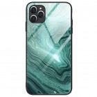 Apple iPhone 12 (12 Pro) „Marble“ Skin cieta silikona (TPU) zaļš apvalks