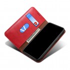 Apple iPhone 12 Pro Max Deluxe ādas atvēramais sarkans maciņš (maks) 