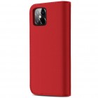 Apple iPhone 12 Mini „Dux Ducis“ Wish sērijas sarkans ādas atvērams maciņš 