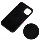 Apple iPhone 12 Mini cieta silikona (TPU) melns apvalks