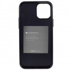 Apple iPhone 12 (12 Pro) Mercury melns cieta silikona (TPU) apvalks