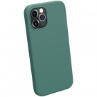 Apple iPhone 12 (12 Pro) „Nillkin“ Flex Liquid Silicone zaļš vāciņš, apvalks