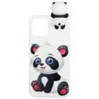 Apple iPhone 12 (12 Pro) „Squezy“ Panda cieta silikona (TPU) balts apvalks 