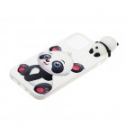 Apple iPhone 12 (12 Pro) „Squezy“ Panda cieta silikona (TPU) balts apvalks 