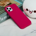 Apple iPhone 12 (12 Pro) cieta silikona (TPU) tumši rozs apvalks