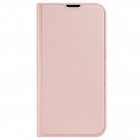 Apple iPhone 13 „Dux Ducis“ Skin sērijas rozs ādas atvērams maciņšiPhone 13 rožinis odinis atverčiamas dėklas