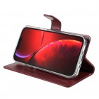 Mercury Blue Moon Apple iPhone 13 Mini atvērams bordo ādas maciņš - maks