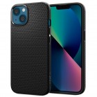 Apple iPhone 13 Mini „Spigen“ Liquid Air melns cieta silikona apvalks