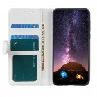 Apple iPhone 13 Pro Max atvēramais ādas balts maciņš, grāmata (maks)