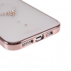 Apple iPhone 13 Pro Max elegants Kingxbar Crystal Love Swarovski dzidrs (caurspīdīgs) rozs plastmasas apvalks ar kristāliem