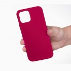 Apple iPhone 13 Shell cieta silikona (TPU) tumši rozs apvalks