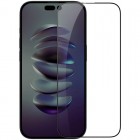 Apple iPhone 14 Pro „Guardian“ Tempered Glass melns ekrāna aizsargstikls
