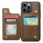 Apple iPhone 15 Pro „CaseMe“ Wallet brūns plastika apvalks