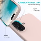 Apple iPhone 16 Plus "Shell" cieta silikona (TPU) rozā apvalks