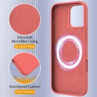 Apple iPhone 16 Pro "Shell" MagSafe cieta silikona (TPU) rozā apvalks