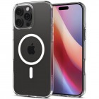 Apple iPhone 16 Pro "Spigen" Liquid Crystal MagFit dzidrs, caurspīdīgs cieta silikona apvalks