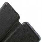 JZZS Apple iPhone 5C atvēramais melns ādas futrālis - maciņš