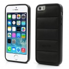 Melns „Infisens“ silikona Apple iPhone 5, 5S apvalks