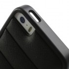 Melns „Infisens“ silikona Apple iPhone 5, 5S apvalks