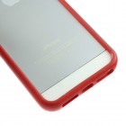 Apple iPhone 5 / 5S klasiskais sarkans cieta silikona rāmis (sānu apmale, bamperis)