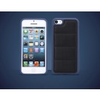 Melns „Rock“ Grid mākslīgas ādas un cieta silikona Apple iPhone 5, 5S apvalks
