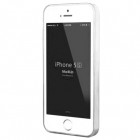 Apple iPhone 5S Leiers dzidrs (caurspīdīgs) cieta silikona TPU pasaulē planākais pelēks futrālis