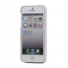 Apple iPhone 5S balts telefona apvalks ar krokodila ādas imitāciju